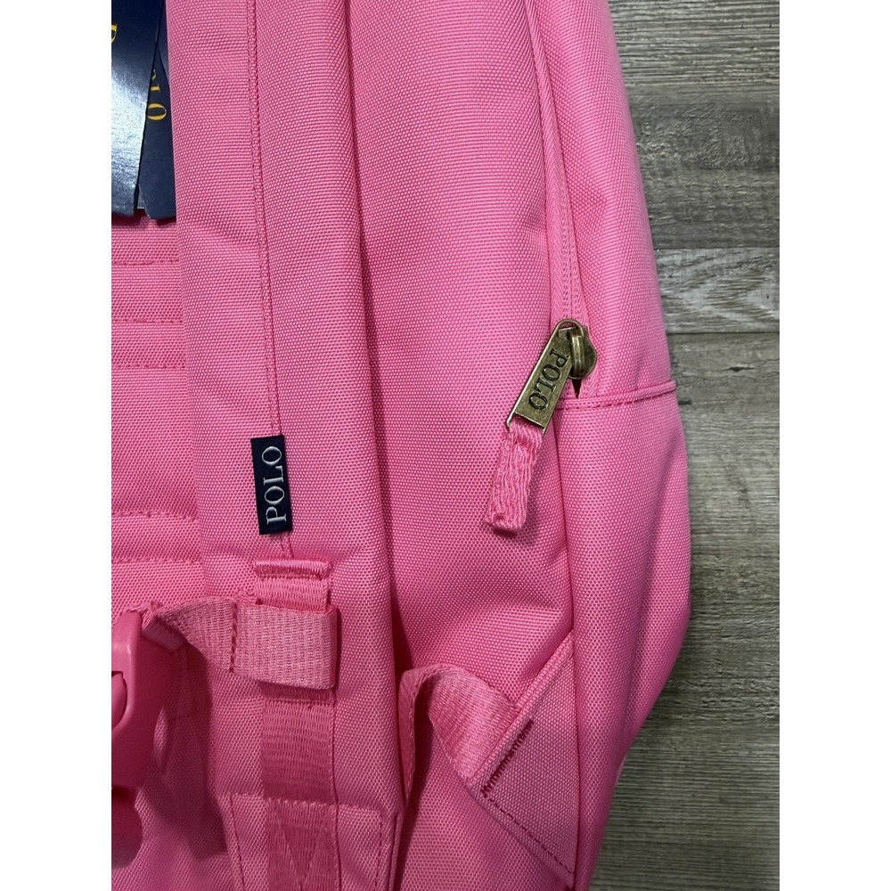 Polo Ralph Lauren Polo Bear Backpack Ail Baja Pink Embroidered - Picture 12 of 14